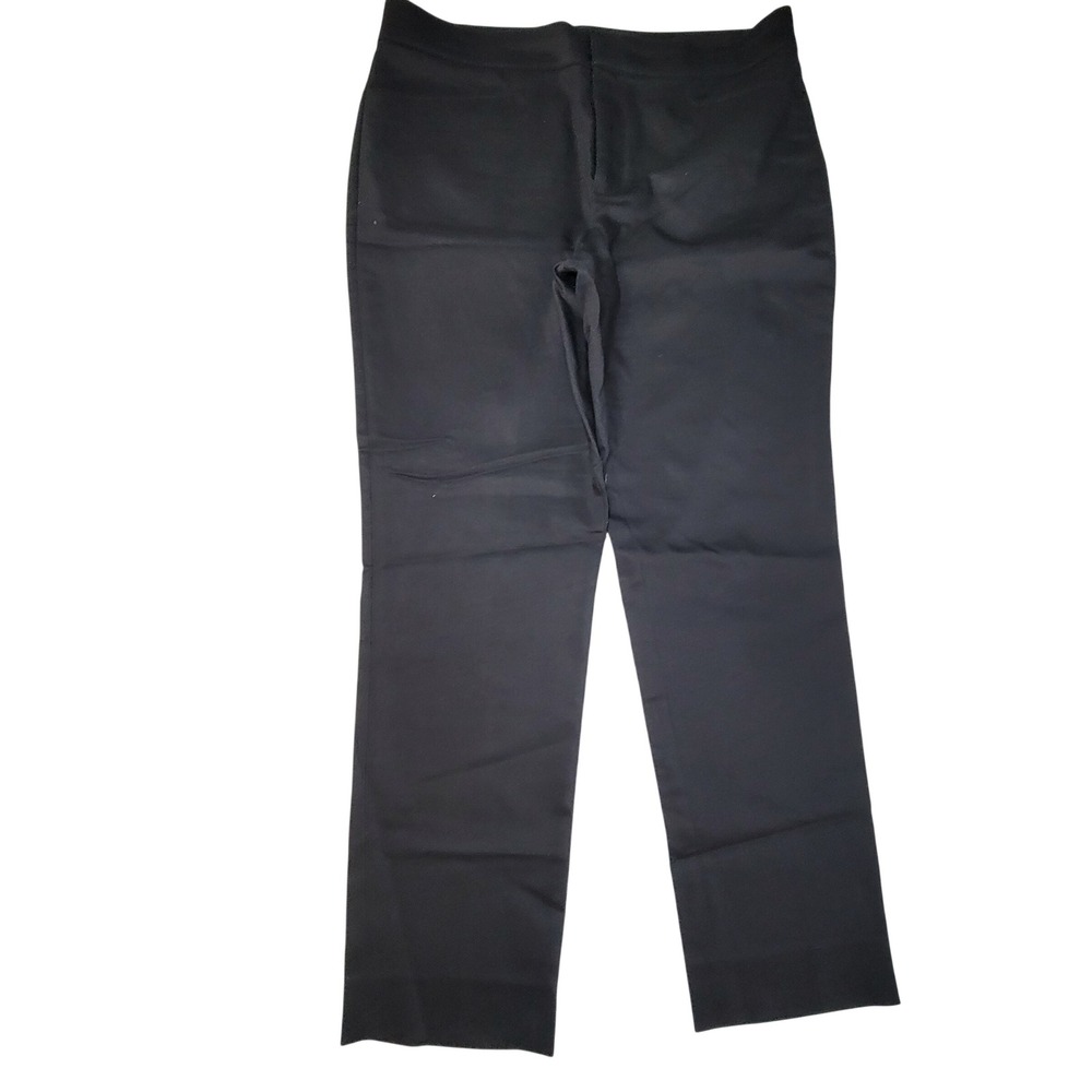CHAPS Womens‎ Size 12 Black Straight Leg Dress Pants Career Casual
